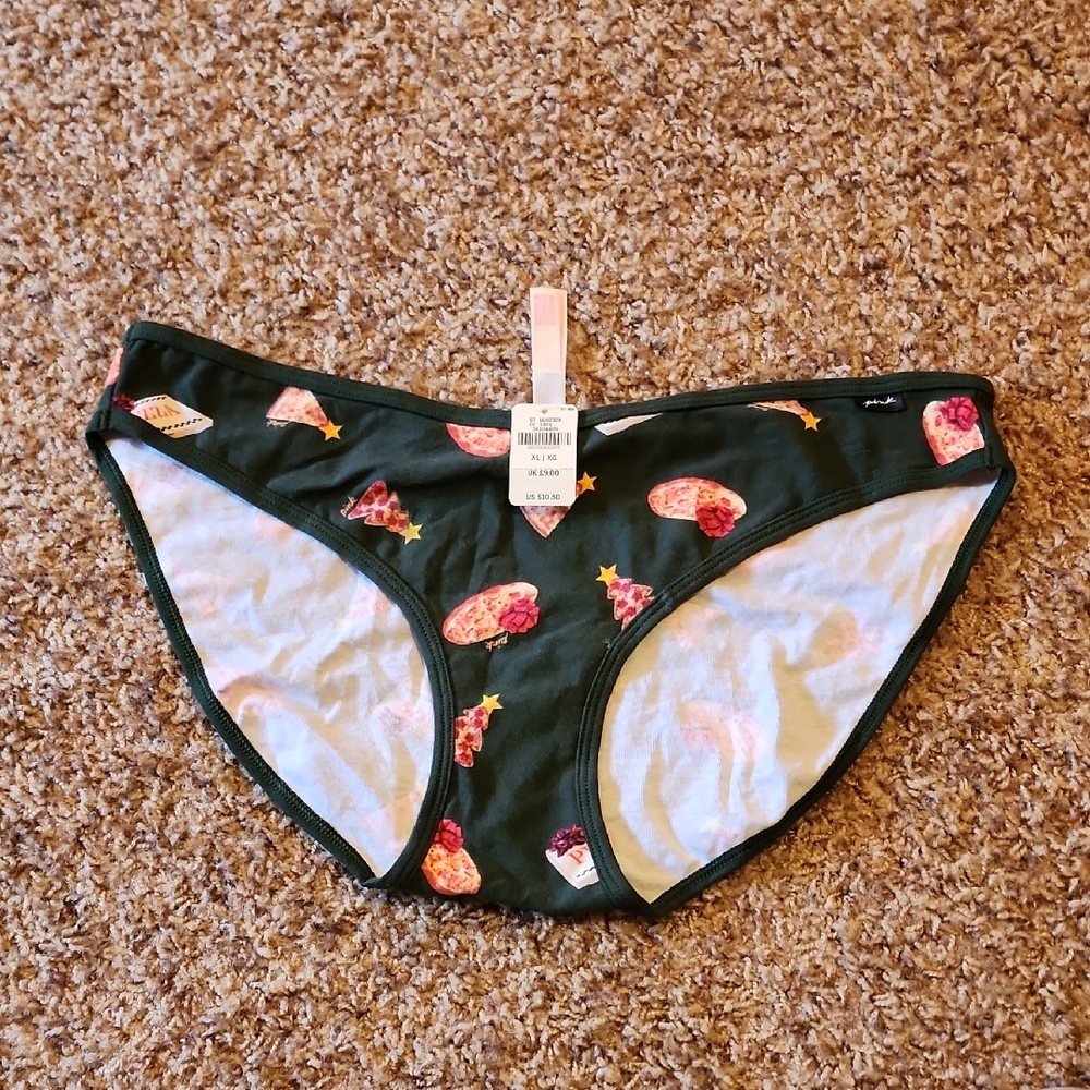 PINK Fun Pizza Print Underwear